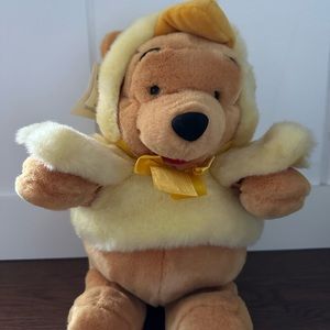 Vintage Easter Winnie the Pooh chick plush 12”